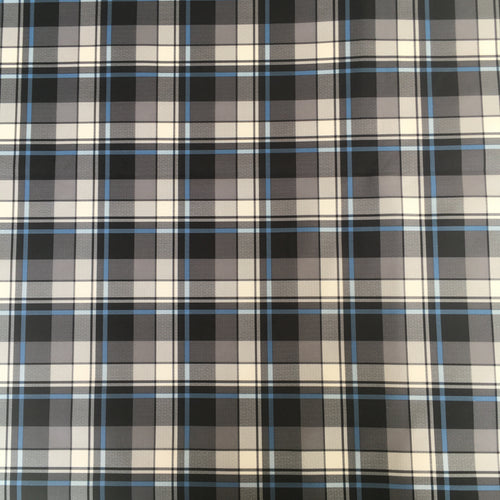 Grey blue tartan