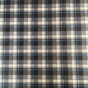 Grey blue tartan