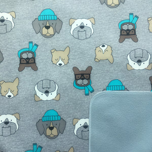 Doggies on grey